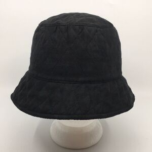 San Diego Hat Company Black Quilted Velour Bucket Hat OSFA
